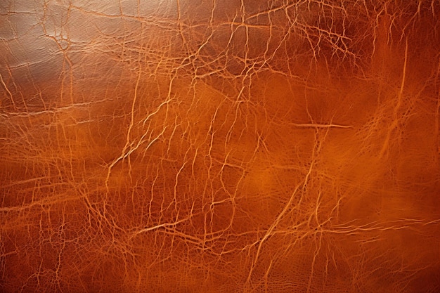 Fond de texture de cuir orange