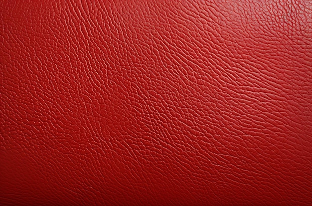 Photo fond de texture en cuir rouge