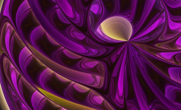 Fond texturé dynamique de couleur abstraite avec effet d'éclairage. Spirale fractale. Art fractal