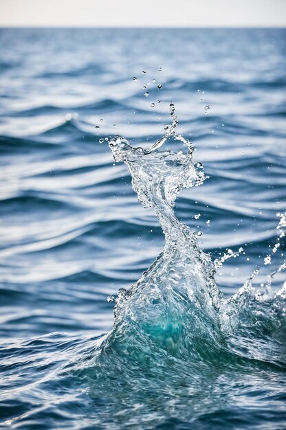 Photo fond de texture d'eau bleue de l'océan surface de la mer