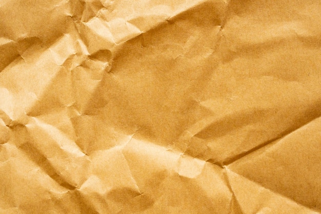 Fond de texture de feuille kraft recyclé papier froissé marron