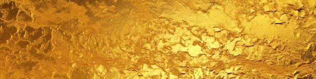 Photo fond de texture en feuille d'or modèle de dégradé métallique brillant et élégant d'or réaliste pour la conception du ruban du cadre de bordure doré