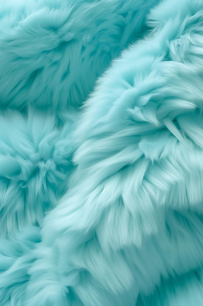 Fond de texture de fibre douce de coton Matériau naturel bleu moelleux généré par Ai