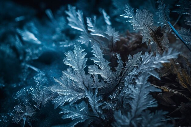 Fond de texture de givre réaliste générer ai