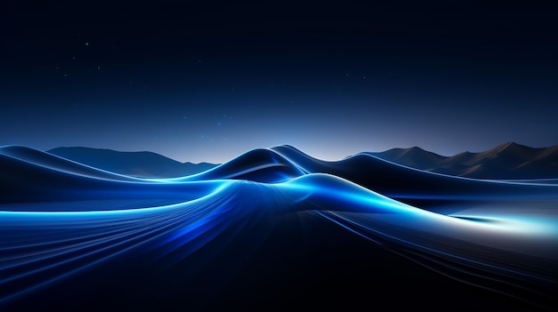 Fond de texture de gradient d'écran de lumière à ondes bleues à points