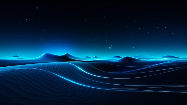 Fond de texture de gradient d'écran de lumière à ondes bleues à points