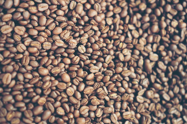 Photo fond de texture de grains de café