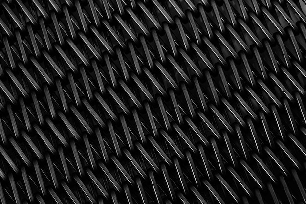 Fond de texture métallique noir avec des rayures