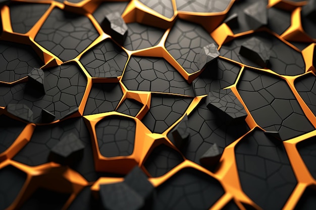 Fond de texture de modèle de blocs de Voronoi