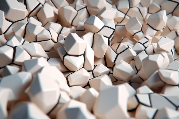 Fond de texture de modèle de blocs de Voronoi