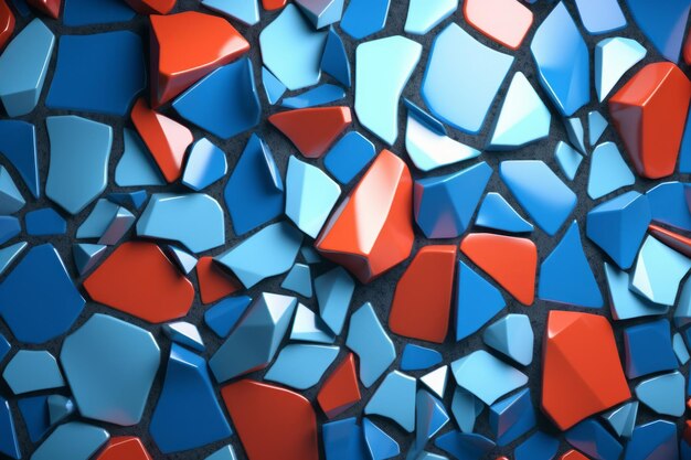 Fond de texture de modèle de blocs de Voronoi