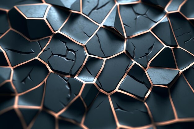 Fond de texture de modèle de blocs de Voronoi