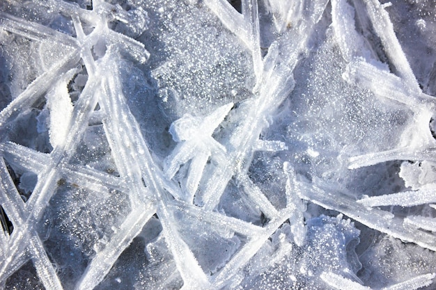 Fond de texture de motif glacé gelé