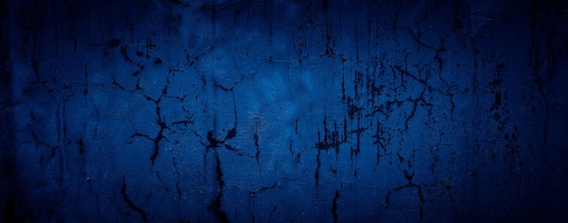 fond de texture de mur de béton de ciment abstrait grungy bleu foncé