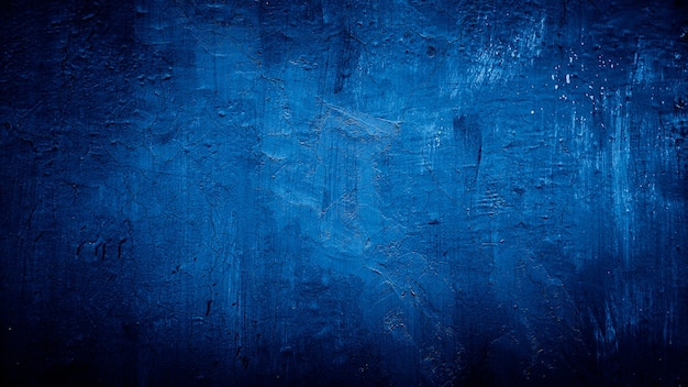 fond de texture de mur de béton de ciment abstrait grungy bleu foncé