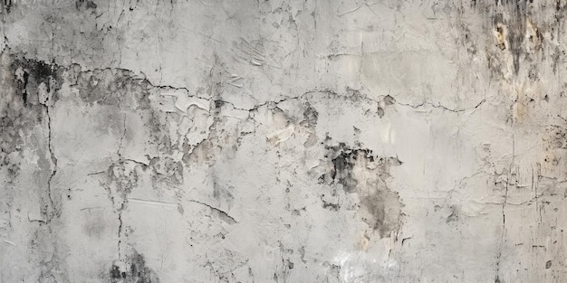 Fond de texture de mur en béton gris fissures scratche Generative Ai