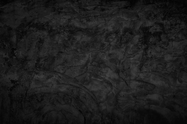 Fond de texture de mur en béton rugueux noir Surface de grunge en béton poli