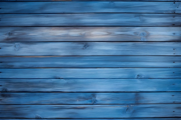 Fond de texture de mur en bois peint en bleu