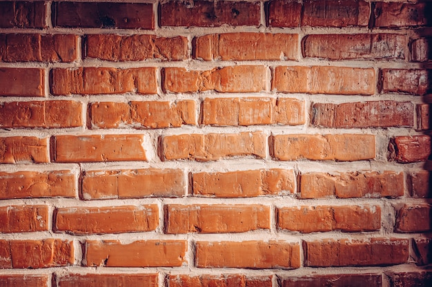 Fond de texture de mur de brique à l'intérieur du loft