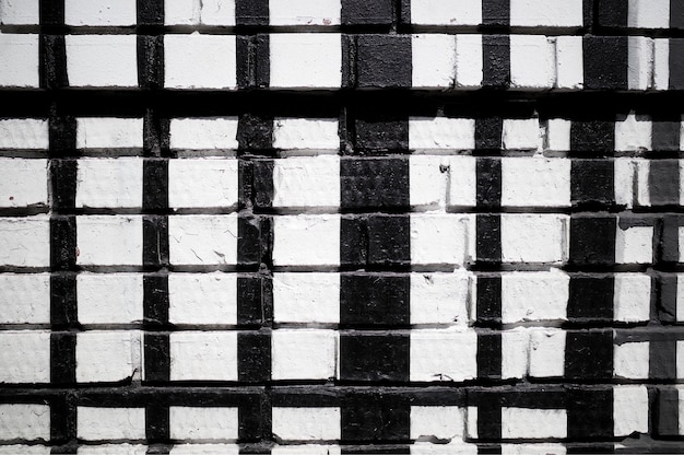 Fond de texture de mur de brique noir et blanc hd