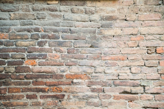 Fond de texture de mur de brique rouge vieux et grungy