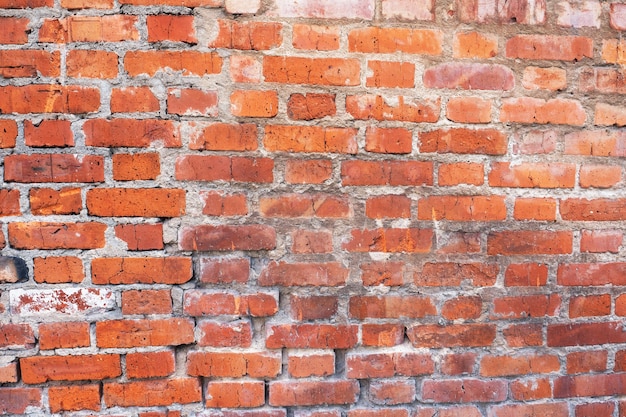 Fond de texture de mur de brique rouge vieux rustique.