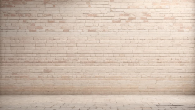 Fond de texture de mur de briques crème et blanche