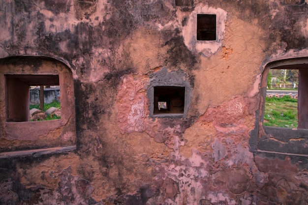 Fond de texture de mur de fort historique d'idrakpur MunshigonjBangladesh