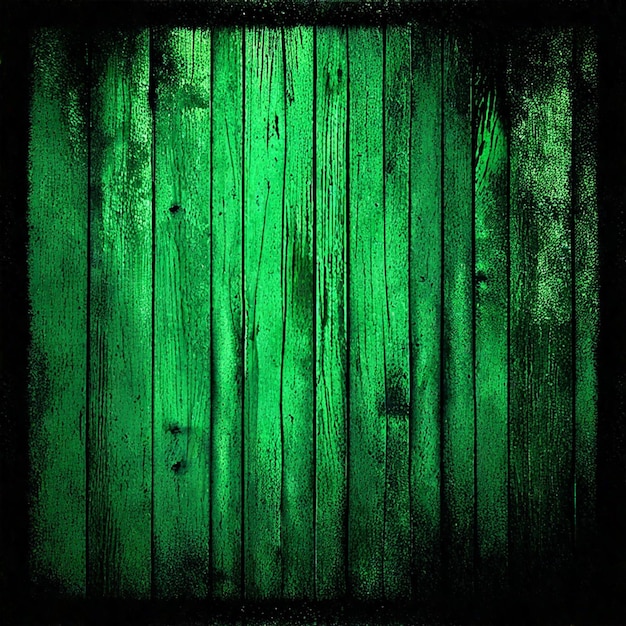 fond texturé de mur grunge en bois vert