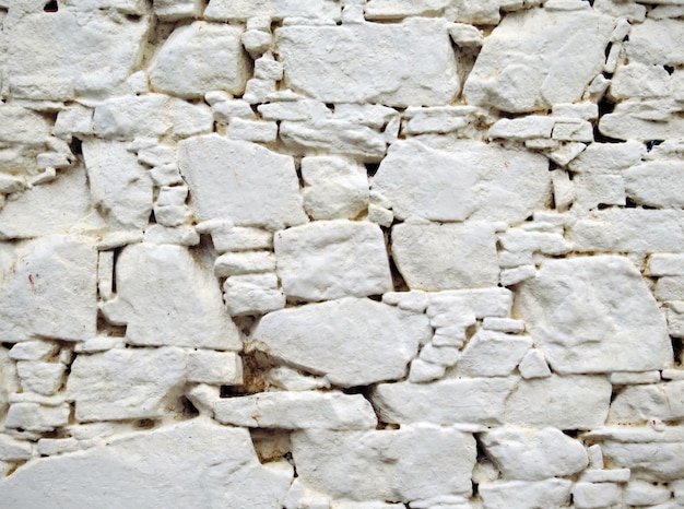 Fond et texture de mur en pierre blanche