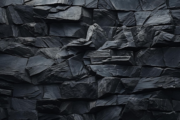 Fond de texture de mur en pierre noire