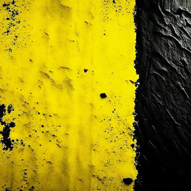 Photo fond texturé mural jaune rugueux et grunge