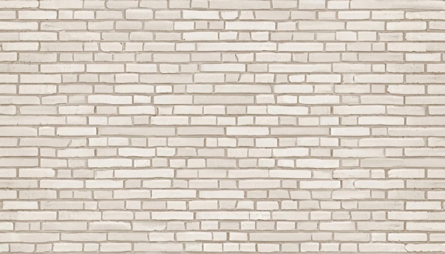 Fond de la texture des murs en brique crème et blanche Plancher en brique et en pierre