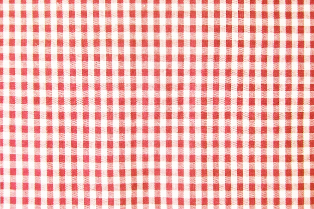 Fond de texture de nappe rouge, vue de dessus de nappe