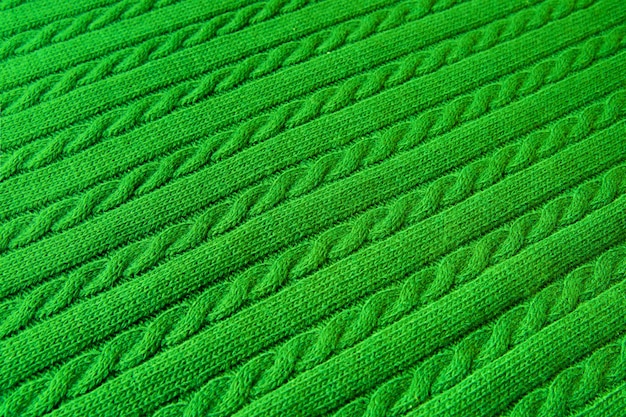 Photo fond en texture d'ornement tricoté. photo macro.