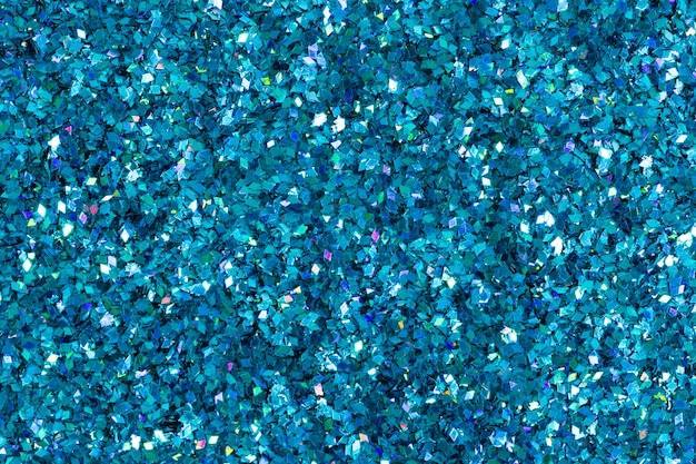 Fond texturé de paillettes bleu brillant