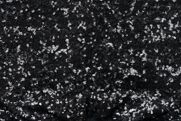 Fond de texture de paillettes noires