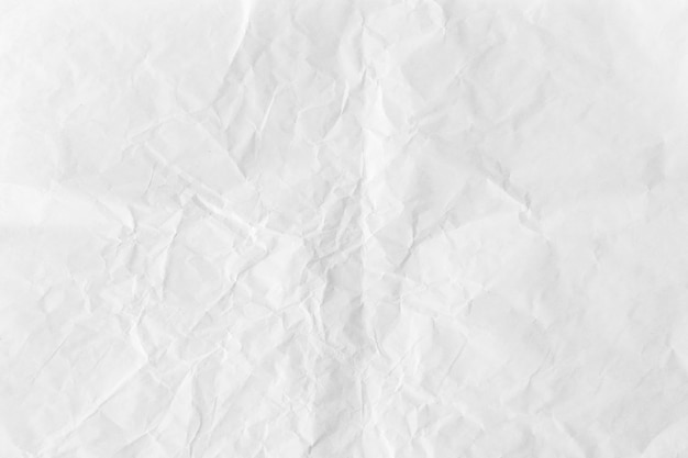 Fond texturé de papier blanc froissé