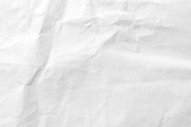 Fond de texture de papier froissé blanc. Fermer.