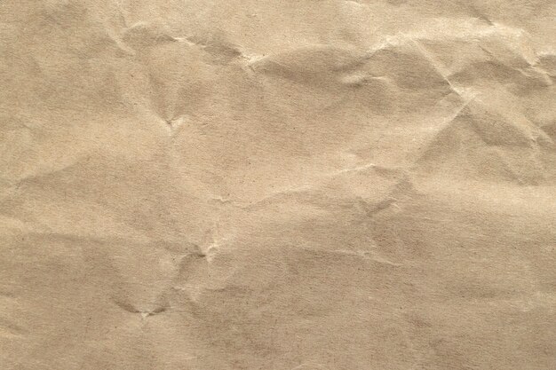 Fond de texture de papier froissé brun.