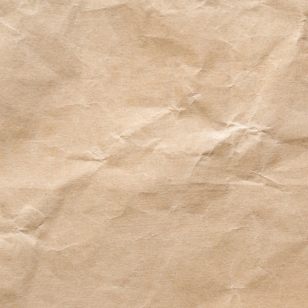 Fond de texture de papier froissé brun.