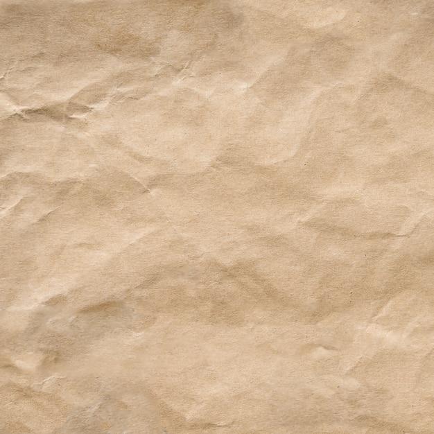 Fond de texture de papier froissé brun.