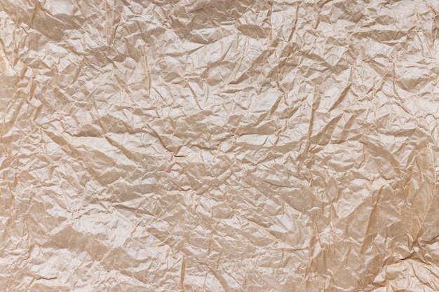 Fond de texture de papier kraft brun froissé