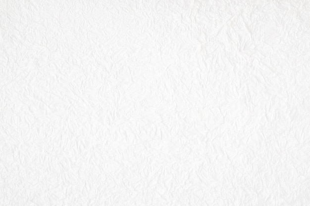 Fond texturé de papier mûrier blanc froissé, détail fermé