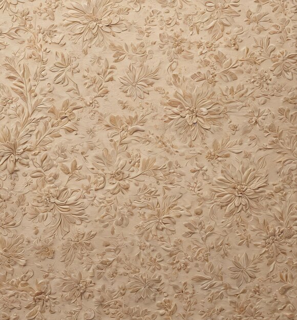 fond de texture un papier peint beige avec un motif floral