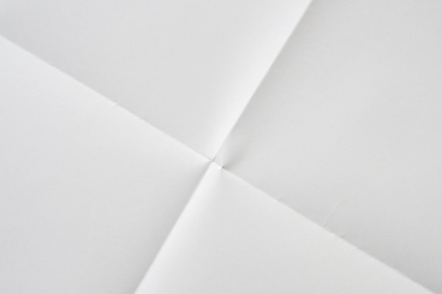 Fond de texture de papier plié et froissé blanc