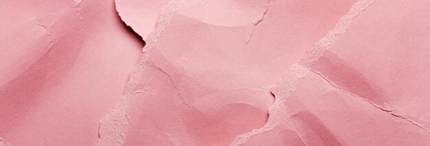 Fond de texture de papier rose froissé et déchiré pour la conception