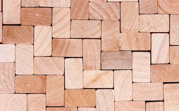 Fond ou texture de planche en cubes de bois