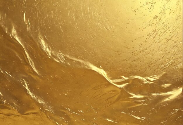 fond de texture une plaque d'or avec de l'eau et des bulles