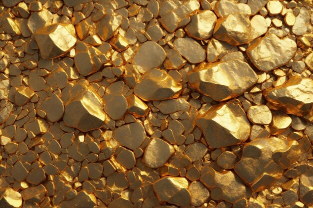 Fond de texture de roche d'or Fond de texture d'or Fond de texture de pierre d'or Texture d'or Roche d'or AI générative